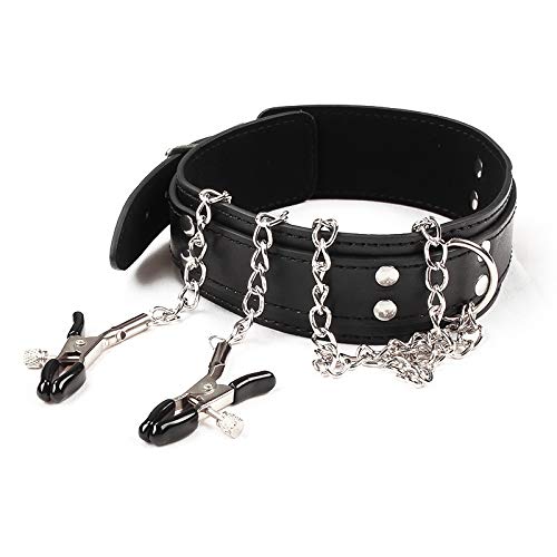 Sex Collar with Nipple Clamps