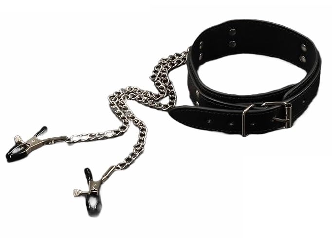 Sex Collar with Nipple Clamps