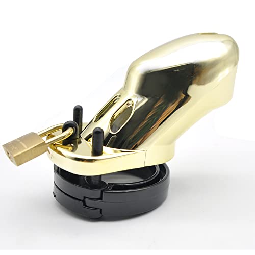 Chastity Cage in Gold Incl 5 Different Size Rings