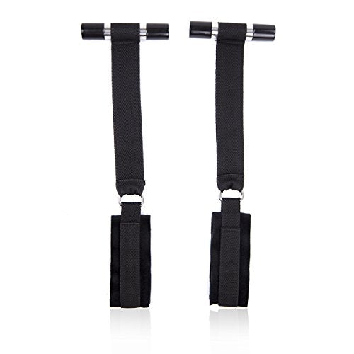 Bondage Over Door Wrist Restraints with Adjustable Soft Cuff Restraints