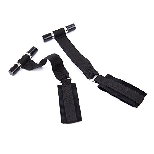 Bondage Over Door Wrist Restraints with Adjustable Soft Cuff Restraints