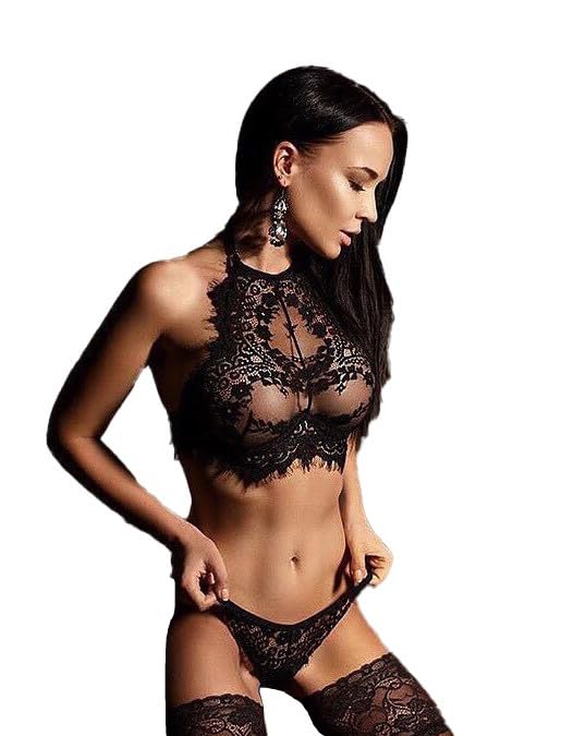 Luxury 2 Piece Black Matching Lingerie Set